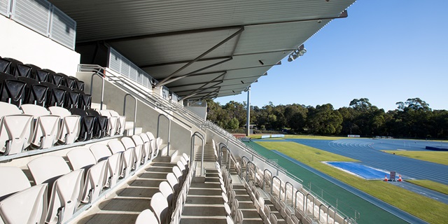 Grandstand at WA Athletics Stadium